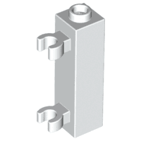 Brick, Modified 1 x 1 x 3 with 2 Clips (Vertical Grip) - Hollow Stud