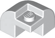 Slope, Curved 2 x 2 x 1 1/3 Corner Round with Recessed Stud