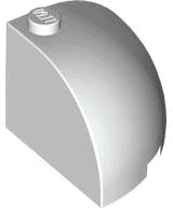Brick, Round Corner 3 x 3 x 2 Dome Top