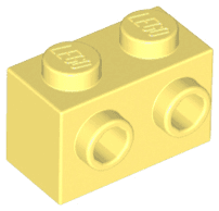 Brick, Modified 1 x 2 with Studs on 1 Side