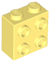 Brick, Modified 1 x 2 x 1 2/3 with Studs on Side