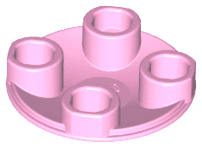 Plate, Round 2 x 2 with Rounded Bottom (Boat Stud)