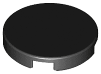 Tile, Round 2 x 2 with Bottom Stud Holder