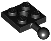 Plate, Modified 2 x 2 with Tow Ball and Hole
