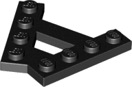 Wedge, Plate A-Shape with 2 Rows of 4 Studs
