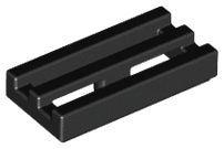 Tile, Modified 1 x 2 Grille with Bottom Groove