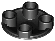 Plate, Round 2 x 2 with Rounded Bottom (Boat Stud)
