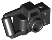 Minifigure, Utensil Camera Handheld Style with Extended Bar Handle