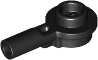 Bar 1L with 1 x 1 Round Plate with Hollow Stud