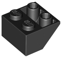 Slope, Inverted 45 2 x 2 with Flat Bottom Pin