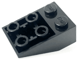 Slope, Inverted 33 3 x 2 with Flat Bottom Pin and Connections between Studs
