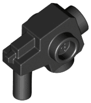 Minifigure, Weapon Gun, Blaster with Studs on Sides, Bottom, and Front