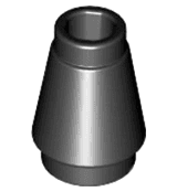 Cone 1 x 1 with Top Groove