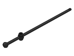 Bar 12L with Open Stud, Tow Ball, and Slit (Boat Mast)