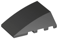 Wedge 4 x 4 Triple Curved No Studs