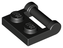 Plate, Modified 1 x 2 with Bar Handle on Side - Closed Ends