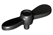 Minifigure, Propeller 2 Blade Twisted Tiny with Small Pin