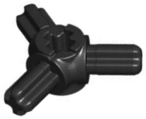 Technic, Axle Connector Hub with 3 Axles