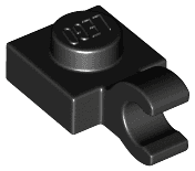Plate, Modified 1 x 1 with Open O Clip (Horizontal Grip)
