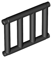 Bar 1 x 4 x 3 Grille with End Protrusions