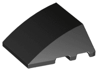 Wedge 4 x 3 Triple Curved No Studs