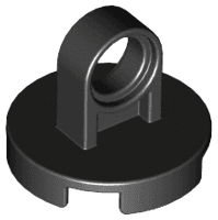Tile, Round 2 x 2 with Lifting Ring Thick and Bottom Stud Holder