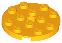 Plate, Round 4 x 4 with Hole