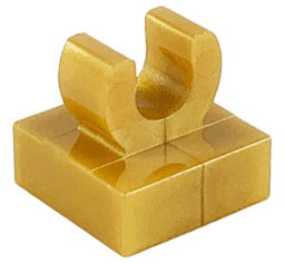 Tile, Modified 1 x 1 with Open O Clip