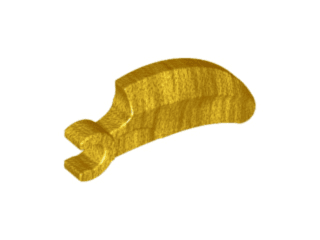 Barb / Claw / Horn / Tooth with Clip, Curved