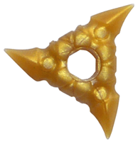 Minifigure, Weapon Shuriken Throwing Star with Textured Grips