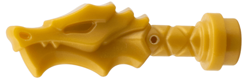 Minifigure, Weapon Sword Hilt with Dragon Head
