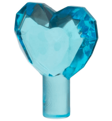 Rock 1 x 1 Jewel Heart Shaped
