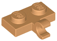 Plate, Modified 1 x 2 with Clip on Side (Horizontal Grip)