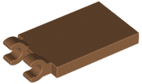 Tile, Modified 2 x 3 with 2 Open O Clips