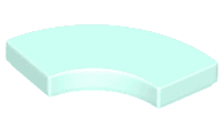 Tile, Round Corner 2 x 2 Macaroni