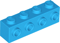 Brick, Modified 1 x 4 with Studs on Side