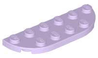 Plate, Round Corner 2 x 6 Double
