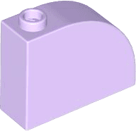 Slope, Curved 3 x 1 x 2 with Hollow Stud