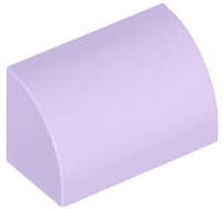 Slope, Curved 1 x 2 with Bottom Stud Holder