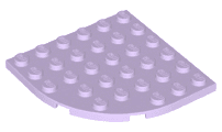 Plate, Round Corner 6 x 6