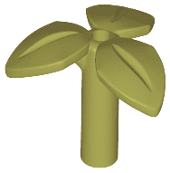 Plant Stem with Bar, 3 Leaves, and Small Pin Hole