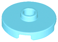 Tile, Round 2 x 2 with Open Stud