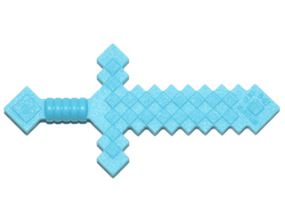 Minifigure, Weapon Sword Pixelated (Minecraft)