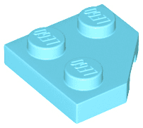 Wedge, Plate 2 x 2 Cut Corner