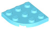 Plate, Round Corner 3 x 3