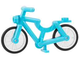 Bicycle with Handlebars with Trans-Clear Wheels with Molded Black Hard Rubber Tires (4719 / 92851pb01)
