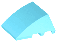 Wedge 4 x 3 Triple Curved No Studs