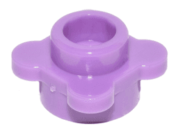 Plate, Round 1 x 1 with Flower Edge (4 Knobs / Petals)