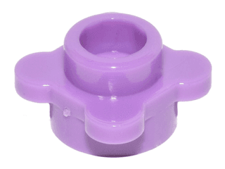 Plate, Round 1 x 1 with Flower Edge (4 Knobs / Petals)