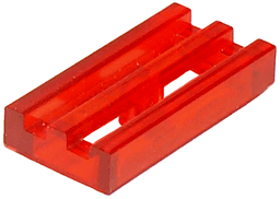 Tile, Modified 1 x 2 Grille with Bottom Groove